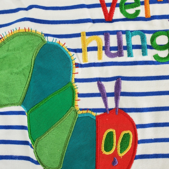 Eric Carle The Very Hungry Caterpillar Embroidered T-Shirt and Pants Set NWT - Picture 13 of 16